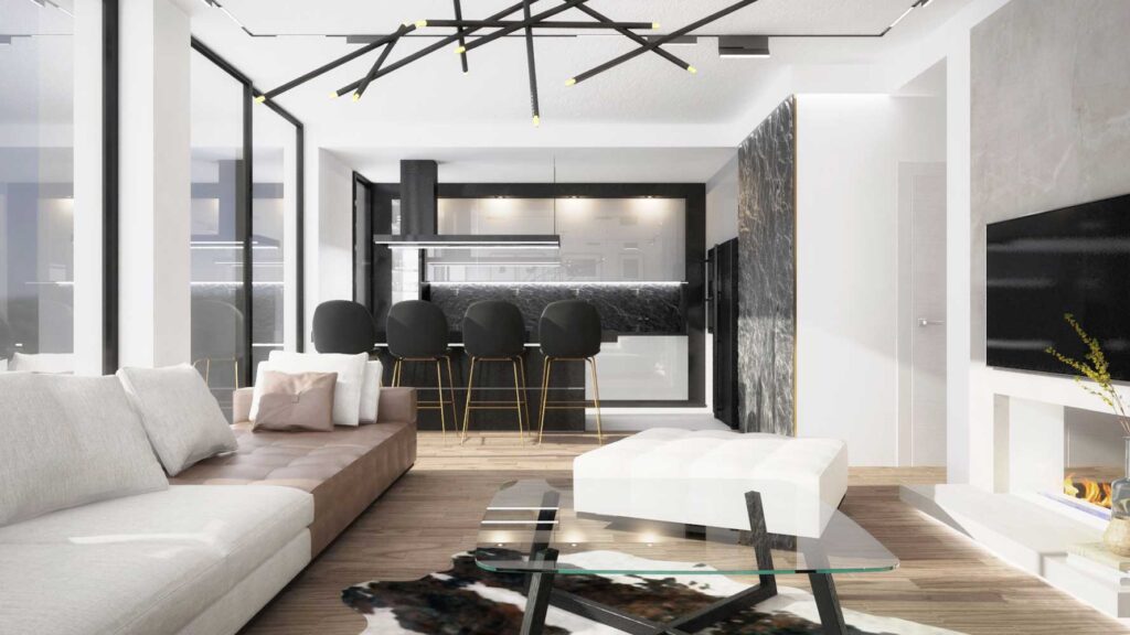 Black and White Apartment